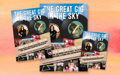 Jeremy’s Great Gig in the Sky tribute concert posters